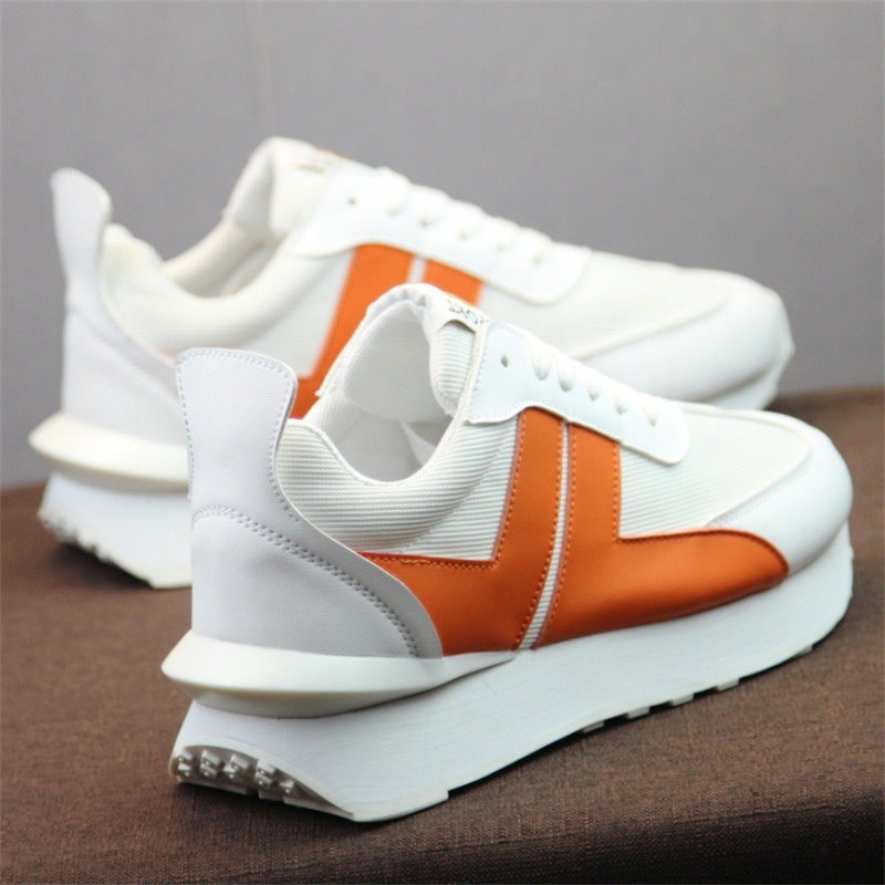 2022 summer forrest shoes men's thick bottom inner heightening waffle shoes men's trend breathable casual cloth shoes men's sports shoes