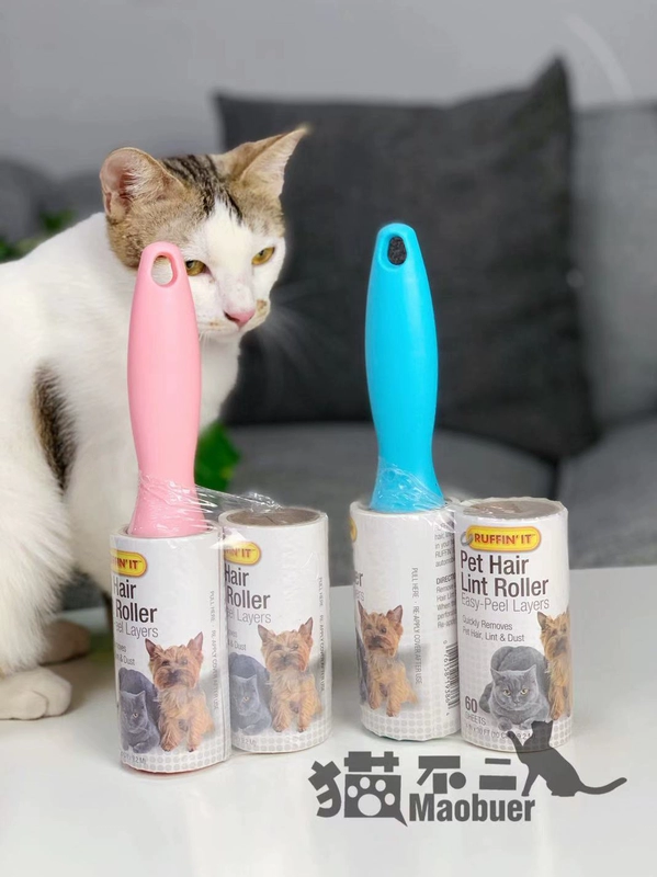 Meow Fuck Roller Brush Dust Brush Dính / Viscous / Roller Loại bỏ lông mèo trên quần áo - Mèo / Chó Đồ chơi