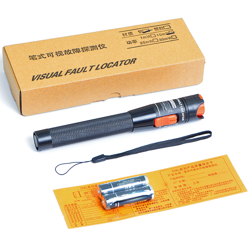 haohanxin 10 km red pen light source optical fiber pen through light pen tester 10 mw km red pen
