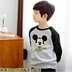 Gia đình cha mẹ và con cái ba hoặc bốn mẹ và con gái dày lên mùa đông cộng với áo len nhung cỡ lớn cho trẻ em Mickey Minnie