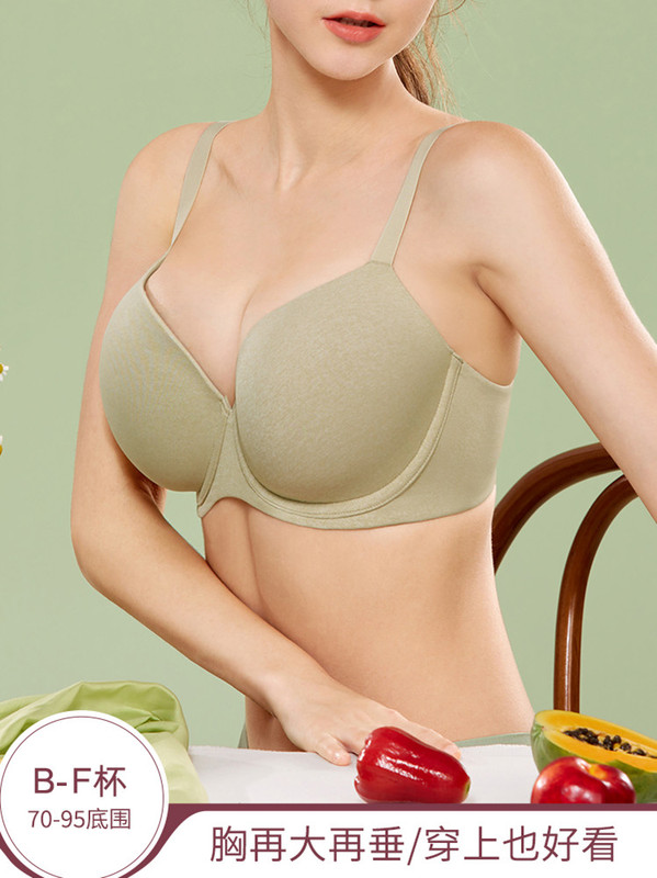 American Seamless Thin Bra for Women with Large Busts, Minimizing Effect, Full Cup, Gathering Side Breasts, Plus Size, Anti-Sagging Bra American Seamless Thin Bra for Women with Large Busts, Minimizing Effect, Full Cup, Gathering Side Breasts, Plus Size, Anti-Sagging Bra