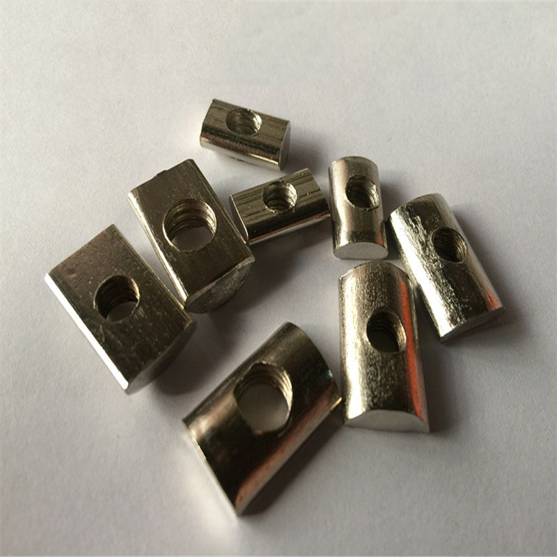 National standard aluminum extrusion material accessories Semicircular nut flat head rectangular nut 3030 4040 type M4 M5 M6 M8