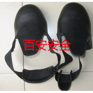 Beef Leather Iron-Made Protective Foot Cover Safety Shoes Head Anti-Smashing Shoes Head Protection Feet Cover Visitors Safety Shoes Head Protection Shoes Cover