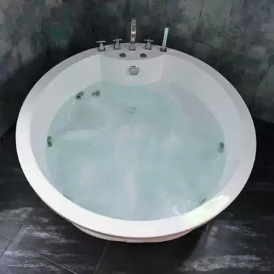 Napoli acrylic embedded double round with seat ordinary simple engineering jacuzzi 1 5 meters 5305