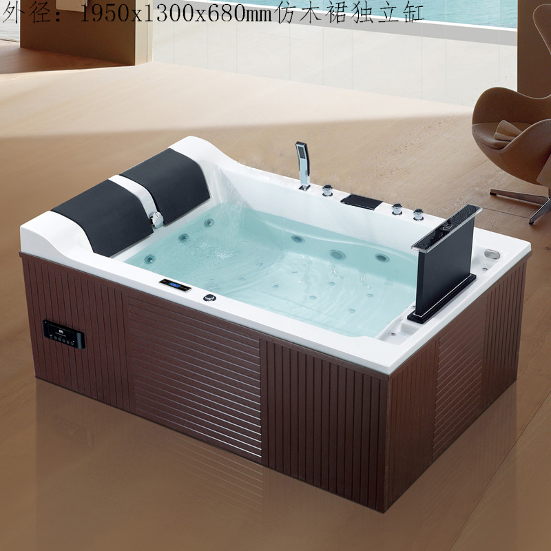 Take Pori 1 9 m rectangular recessed bathtub Acrylic Surfing Massage Thermostatic Bubble Bidet 5336