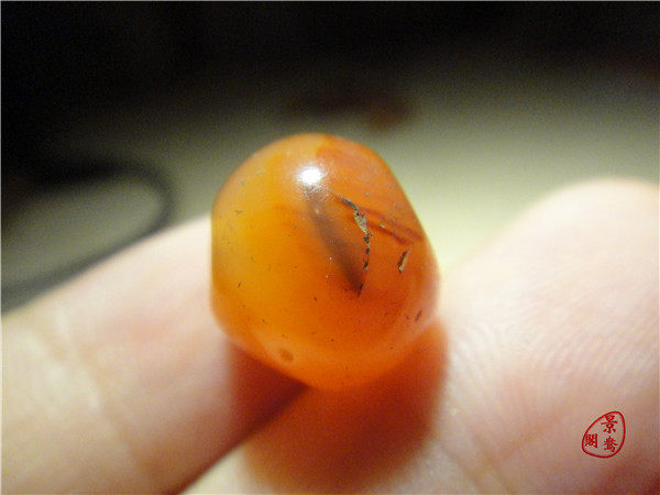 Сувенир 〓清玛〓清代老玛瑙珠子1.2cm西藏密宗藏传多宝串配珠单珠圆珠193