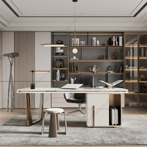 Desk modern minimalist style high-end slate office desk and chair computer desk designer desk study desk customization