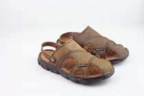 HANGTENN American Jubilation Special Cabinet Summer Soft Cow Leather Outdoor Sandals Men Beach Shoes T0721754