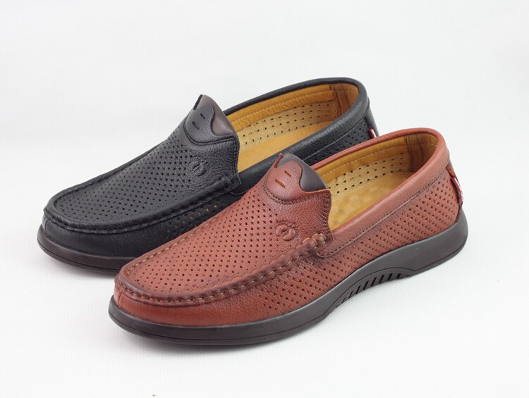 HANGTENN American jubilant counter summer top layer soft cowhide business casual men's sandals H0722704