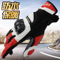 Winter motorcycle gloves four seasons riding locomotive Knight anti-drop off-road racing winter cold Waterproof warm man