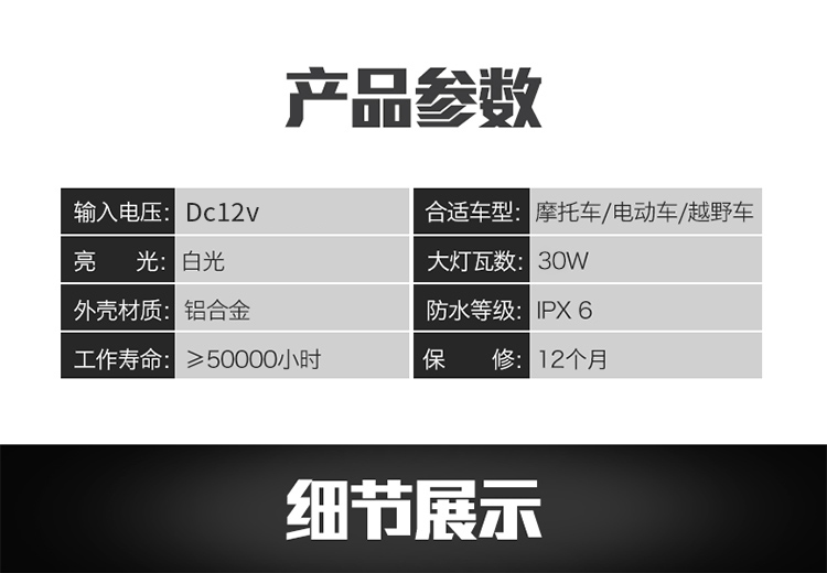 Đèn xe máy sửa đổi đèn pha xe điện điện xe máy led đèn pha siêu sáng đèn chiếu sáng nhấp nháy 12V giá đèn pha xe airblade 2010