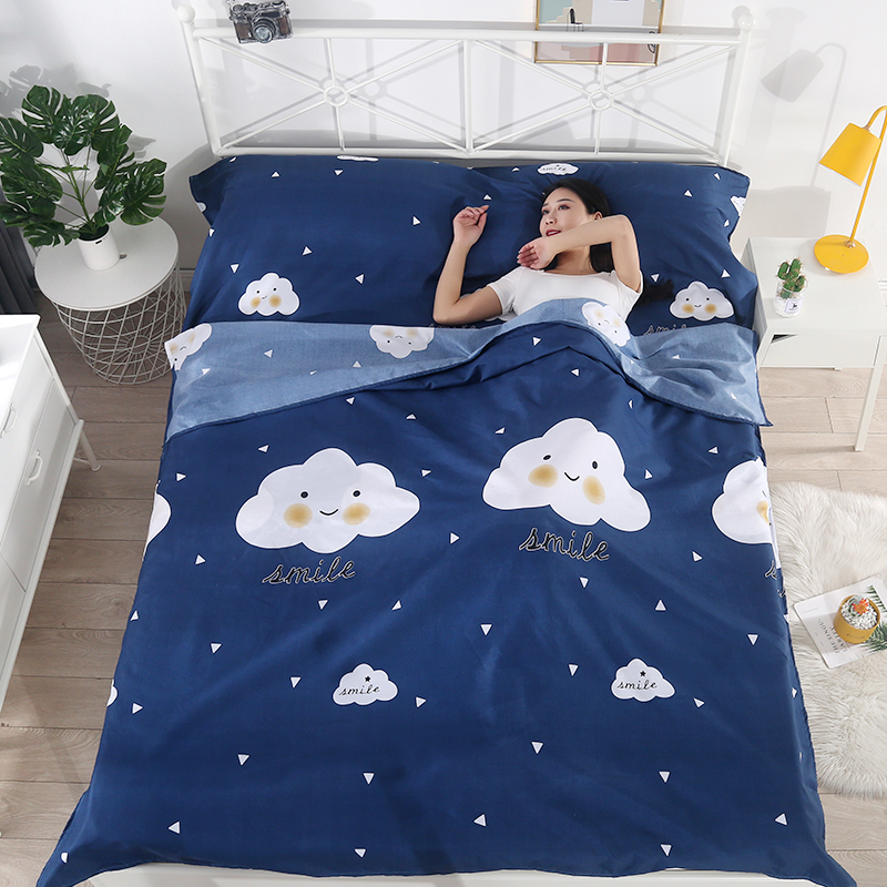 Dirty sleeping bag bed sheet travel hotel single standard room portable hotel skin-friendly bed sheet pillowcase set