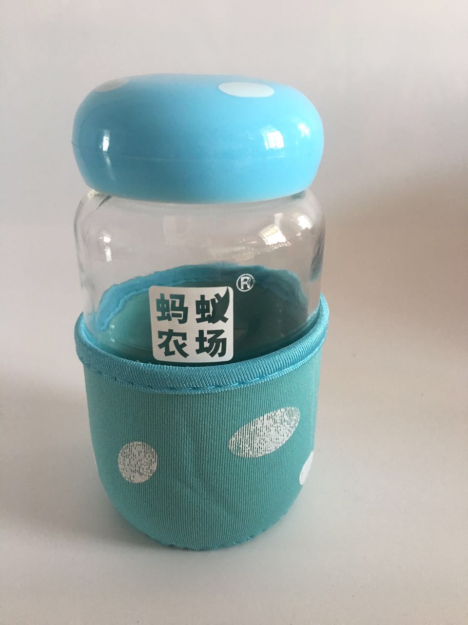 蚂蚁农场杯广告杯子定制活动促销蘑菇杯订做磨砂玻璃瓶印字LOGO