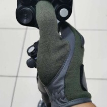 Little green claw modified version of the three-finger touch screen flight tactical gloves Military version NOMEX flame retardant fabric sheepskin