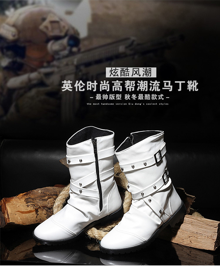 Mùa thu và mùa đông không chính thống của nam giới giày boots giày cao xu hướng giày thường giày quân sự của nam giới khởi động khởi động ngắn Martin khởi động