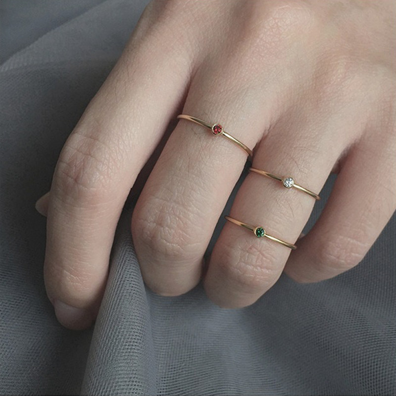 Bague Femme OTHER   en Zircon naturel - Ref 3087435 Image 3