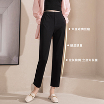 Thin cover meat di a 300g spring and summer release RAU small black pants show thin pants ankle-length pants