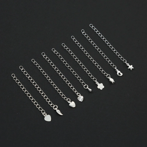 Медный серебряный браслет, ожерелье ручной работы, длинный аксессуар, 18 карат