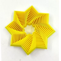 Желтая восьмиугольная башня из редиса [настоящая 3D-печать]