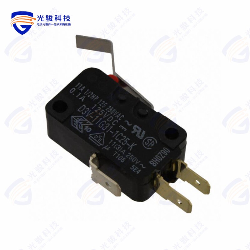 D3V-11-1C4 OMRON Electronic Components - Mikroschalter SNAP ACTION | 11A/ 250VAC; 6A/30VDC; ohne Hebel | Transfer Multisort Elektronik Deutschland