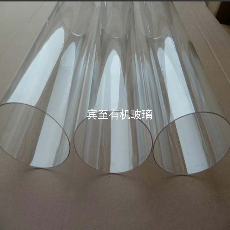 High-transparency plexiglass round tube diameter 420mm acrylic hollow tube bottom-sealing punching flange plus valve