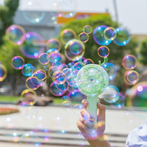 Cartoon cute deer Bubble Machine fan to send girlfriend usb handheld portable big wind mini fan