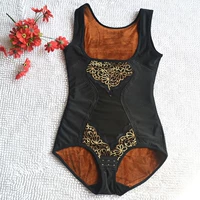 Kích thước lớn cộng với phân bón dày cộng với tam giác nhung dính liền thân áo corset nhiệt đồ lót nữ sau sinh không có dấu vết giảm béo mùa thu đông nội y quyến rũ