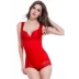 Cô dâu lớn màu đỏ làm đẹp cơ thể xây dựng cơ thể định hình đồ lót corset bụng bụng giảm béo quần áo bó sát phụ nữ đồ lót định hình một mảnh Một mảnh
