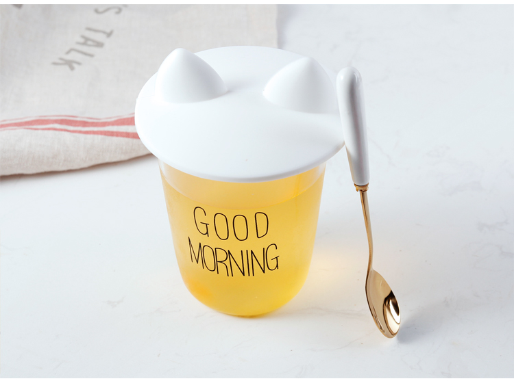 Silicone Cup Cover Food Lớp Mash Cap Glass Cover Cup Cover Dust Cover Nhật Bản Cartoon Dễ thương Cap Cap - Tách bình giữ lạnh