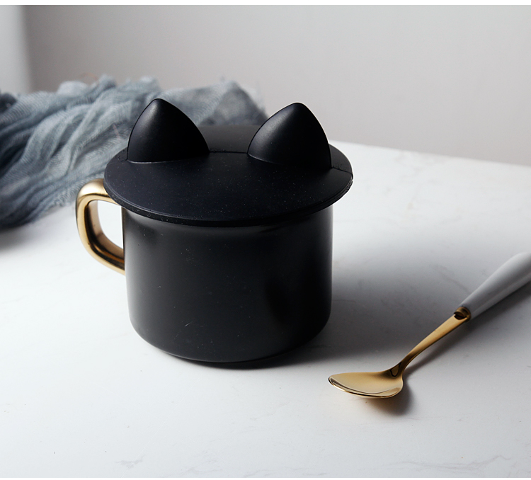 Silicone Cup Cover Food Lớp Mash Cap Glass Cover Cup Cover Dust Cover Nhật Bản Cartoon Dễ thương Cap Cap - Tách bình giữ lạnh