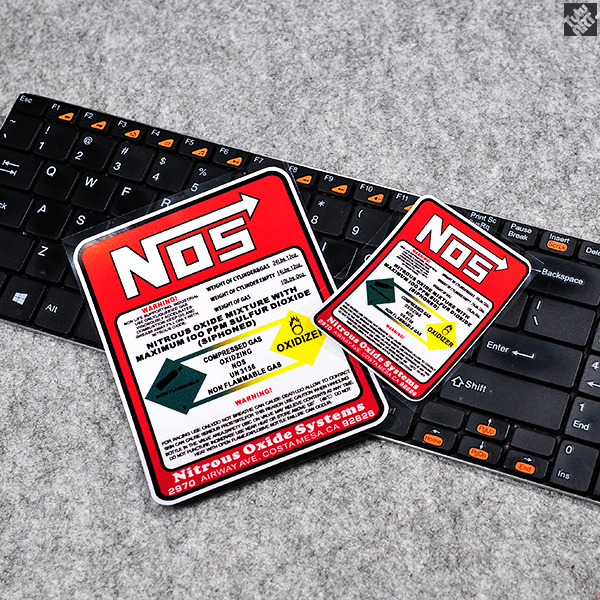 TUTU car stickers NOS reflective stickers Nitrogen acceleration car warning stickers Car fire extinguisher decorative stickers