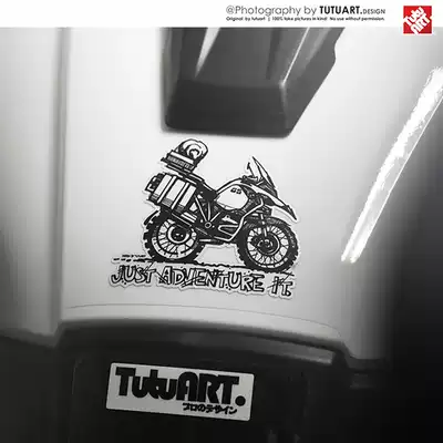 TUTU car sticker GS waterbird ADV cartoon sticker R1200GS waterbird ADV fun waterproof reflective patch