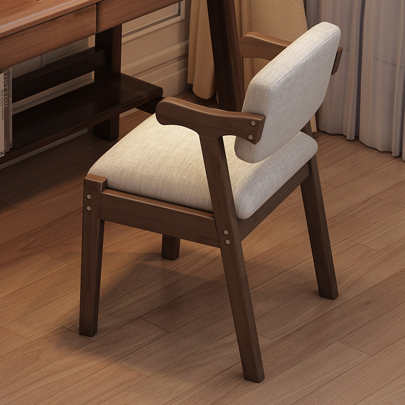 Solid wood Nordic chair dining chair cafe Z word leisure chair backrest conference chair simple book chair home dining table and chair