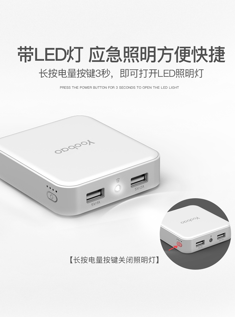 Yu Bo sạc kho báu 10.000 mA phổ nhỏ cầm tay dễ thương phim hoạt hình nhỏ điện thoại mỏng điện thoại di động - Ngân hàng điện thoại di động sạc dự phòng samsung 20000mah