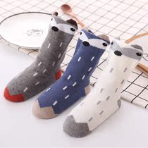 3 Double Dress Japanese Children Spring Autumn Non-slip Student Socks Baby Spring Autumn Children Kindergarten Socks Pure Cotton Socks