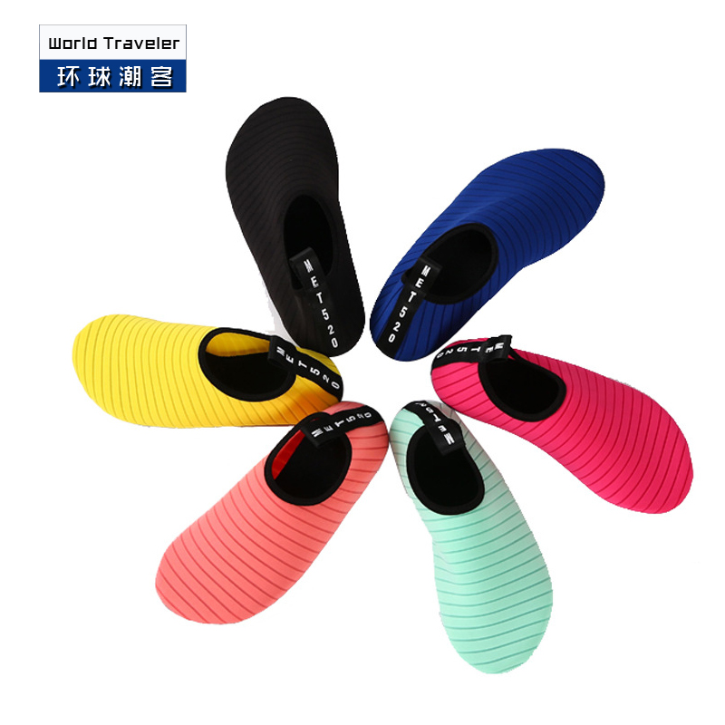 Adult Beach Shoes Men And Women Covered Water Children Snorkeling Swimming Shoes Barefoot Treadmill Yoga Soft Shoes Non-slip Diving Socks-Taobao