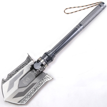 Dulang stainless steel engineer shovel multi-functional military military shovel outdoor camping mountain climbing adventure fishing folding small shovel