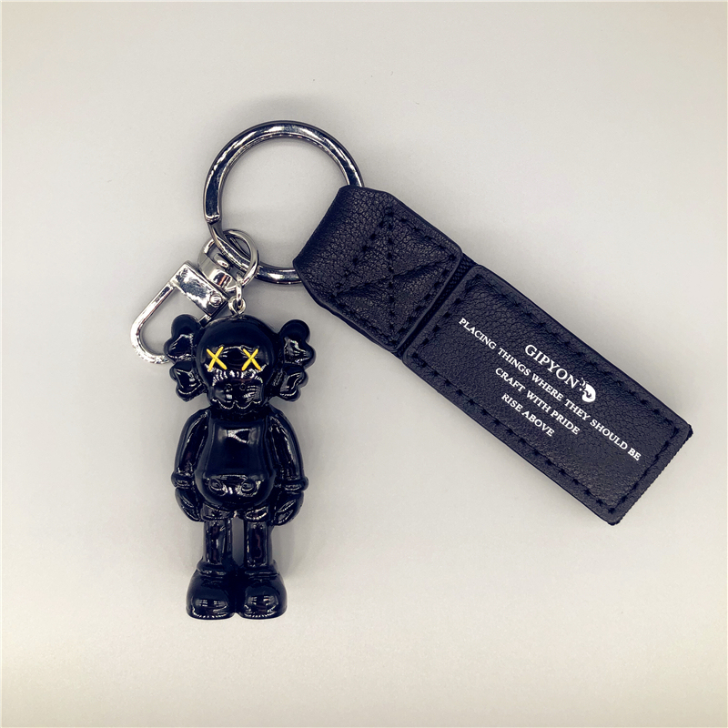 Kaws Pendant Car Keychain Decoration Japanese Style Trendy Brand Couple Party Cute Sesame Street Doll Gift