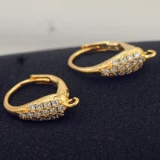 Медные серьги, клипсы, аксессуар, микроинкрустация, DIY