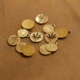 Монеты из нержавеющей стали, кленовый лист, подвеска, серьги, аксессуары