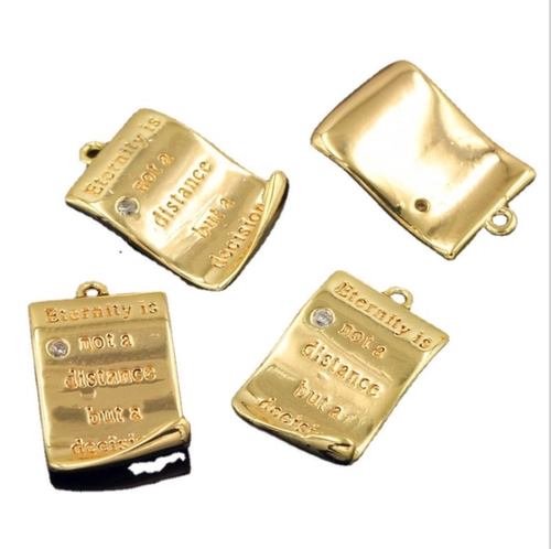 Медная прямоугольная маленькая подвеска с цирконом, серьги, аксессуар, аксессуары, DIY