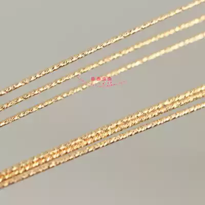 American 14K gold gold note gold flower pattern line letter thread ear hook line DIY jewelry accessories handmade wire