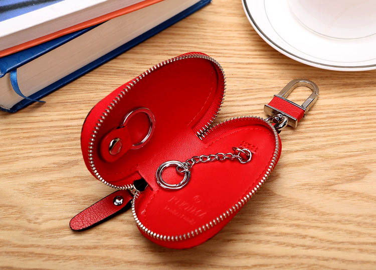 Cool Chima couple xe chìa khóa túi da Nam và nữ túi da thắt lưng treo bánh bao sáng tạo ví móc khóa da thật