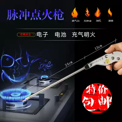 Gas stove ignition gun pulse igniter electronic firearm fire gun gas lighter lengthy ignition rod