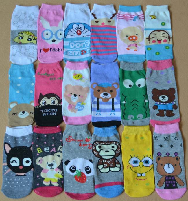 Chaussettes - collants dessin animé court - Ref 771453 Image 6