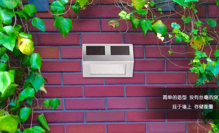 Solar New Stairway Fence Lamp Lighting Garden Decoration Outdoor Waterproof Terrace Guard Rail Yard LED wall lamp