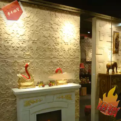 Artificial sandstone TV background wall three-dimensional wall brick cultural stone Handmade sandstone parquet embossed European style flower board