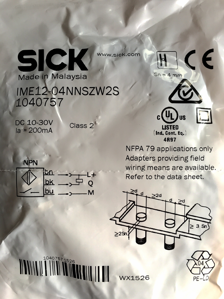 New original dress German Sik SICK close to switch IME12-04NNSZW2S IME12-04NPSZW2S