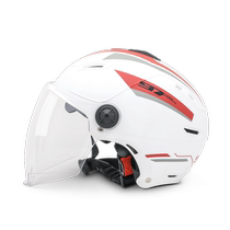 Luyuan 3C certified electric vehicle helmet mecha style mens and womens four-season warm half helmet battery vehicle motorcycle safety helmet