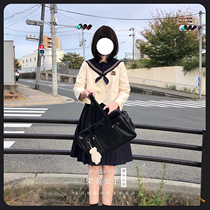 Sakura family original jk sailor uniform Sakae (栄英女) double-breasted Western-style long-sleeved womens autumn winter